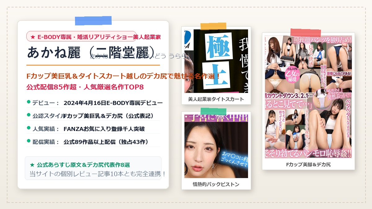 あかね麗のプロフィール&おすすめ美尻動画